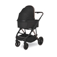 Комбинирана количка ARIA 2in1 с кош за новородено BLACK
